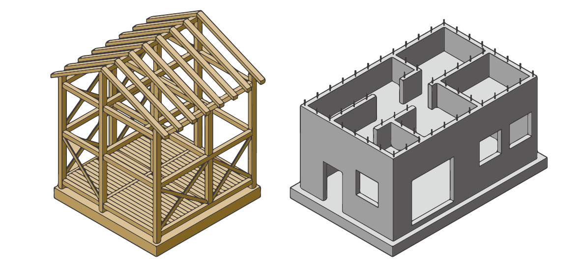 木造・鉄骨造との比較