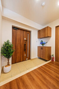 ワイドな玄関と贅沢な空間使いで快適な毎日