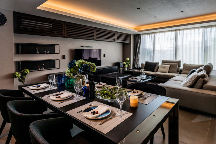 イタリア家具を中心にデザインした住空間