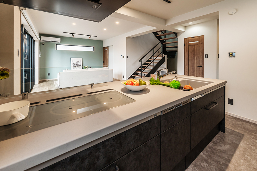 ゆとりのあるプライベート空間を保った共同住宅