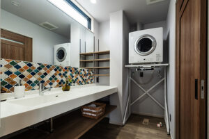 ゆとりのあるプライベート空間を保った共同住宅